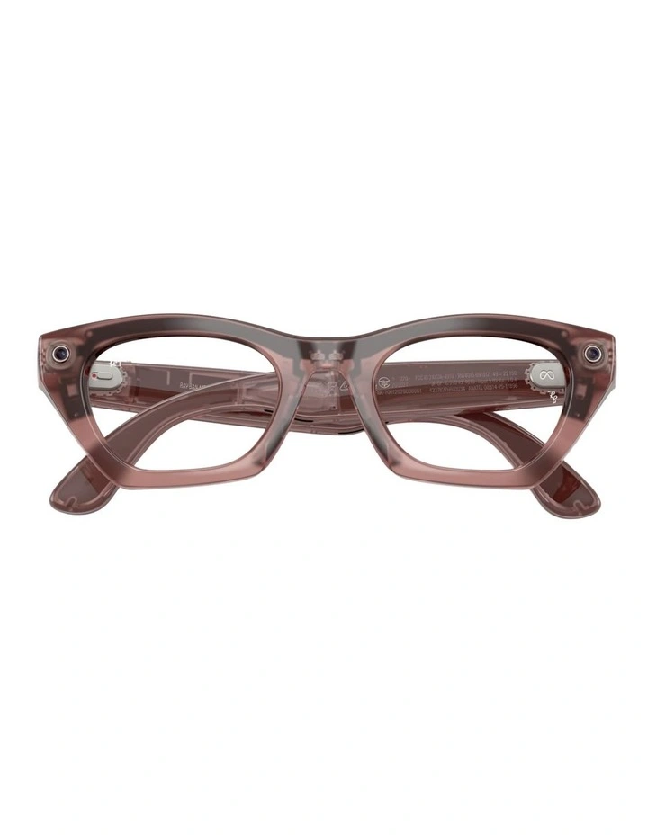 Ray-Ban Meta (Gen 3) Zena Injected Sunglasses in Pink image 3