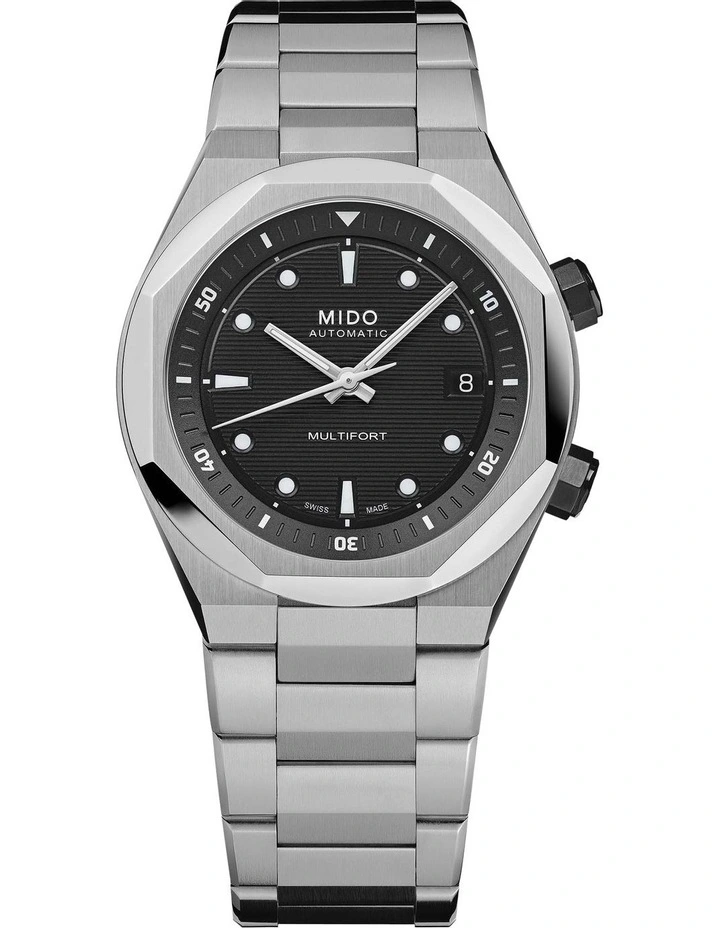 Multifort 8 Two Crowns Watch in Silver image 1