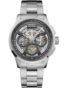 Multifort Skeleton Chronograph Watch in Grey