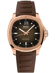 Multifort TV Big Date Watch in Brown