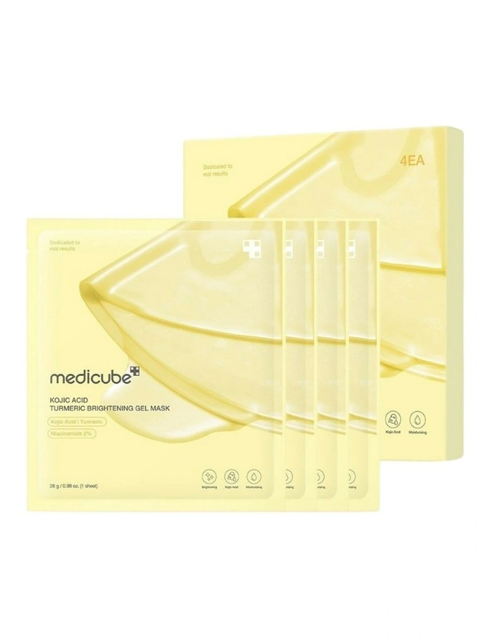 Kojic Acid Turmeric Brightening Gel Mask Bundle 4Pieces image 1