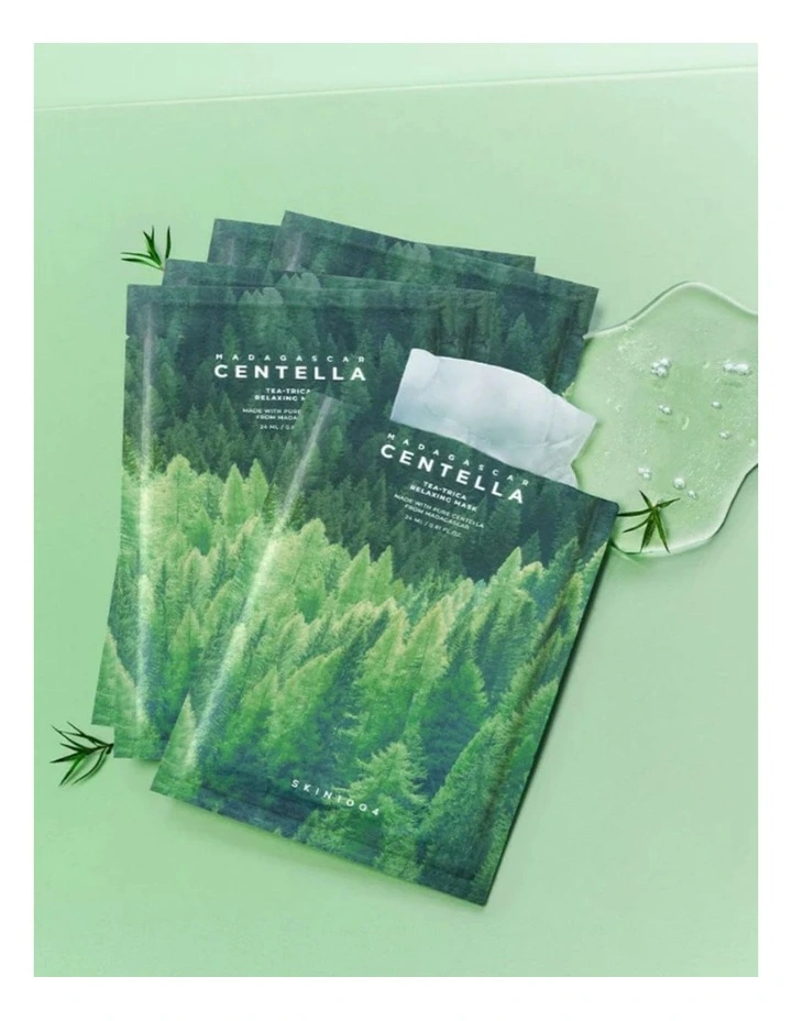Madagascar Centella Tea-Trica Relaxing Mask 5 Pieces image 3