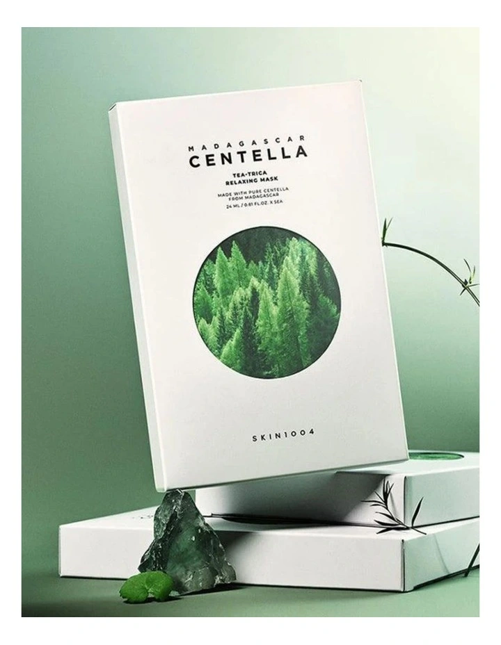 Madagascar Centella Tea-Trica Relaxing Mask 5 Pieces image 4