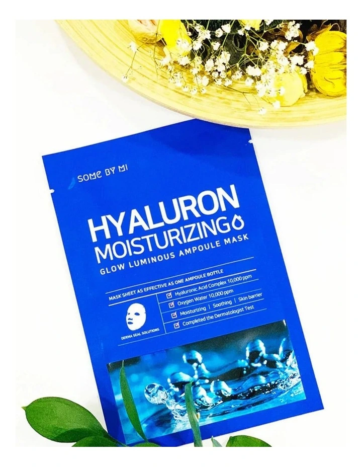 Hyaluron Moisturizing Glow Luminous Ampoule Mask Bundle 10 Pieces image 3