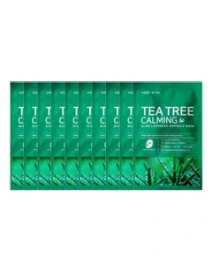 Tea Tree Calming Glow Luminous Ampoule Mask Bundle 10 Pieces