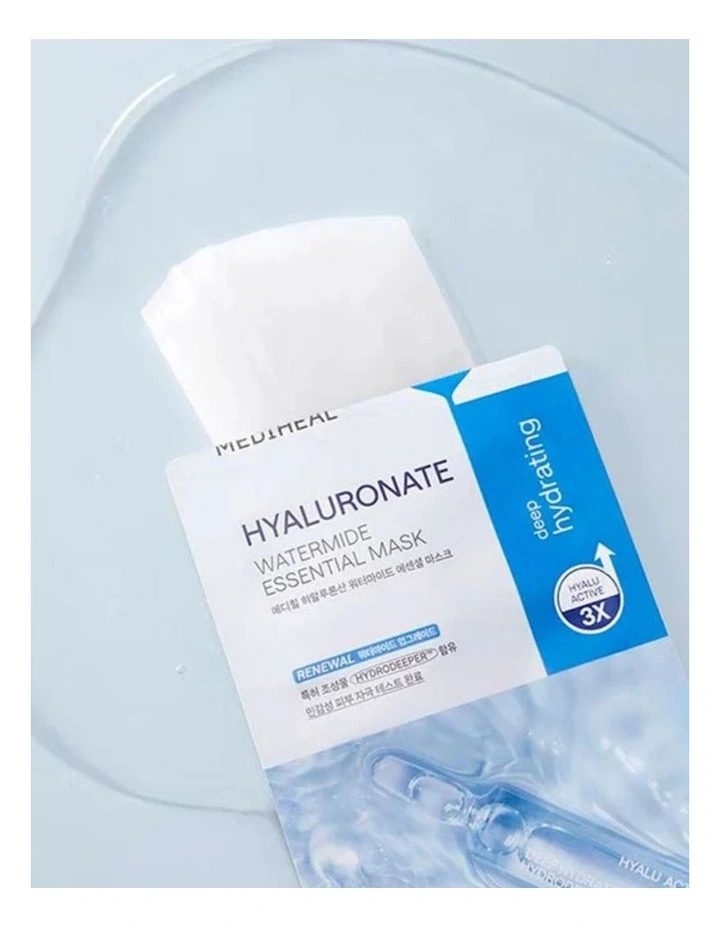 Hyaluronate Watermide Essential Mask Bundle Of 10 Pieces image 2