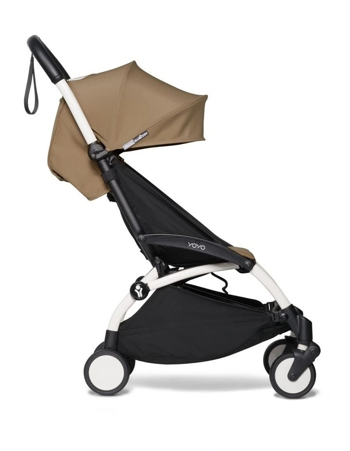 YOYO2 Stroller White frame with Toffee Colour pack image 2
