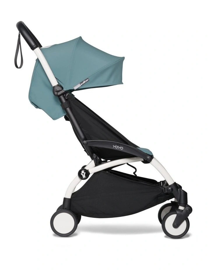 YOYO2 Stroller White frame with Aqua Colour pack image 2