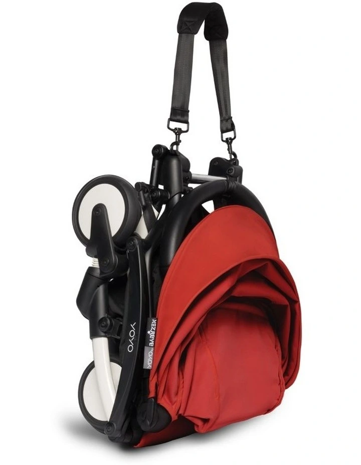 YOYO2 Stroller White frame with Red Colour pack image 3