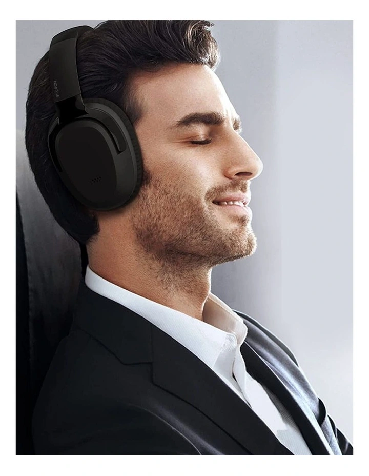 Active Noise Cancelling Foldable 40H Playtime Headphones in Black image 6