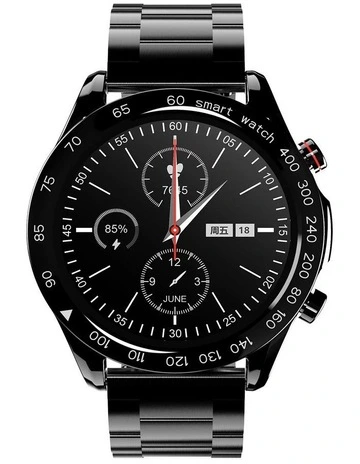 Classic Stainless Steel Smart Watch in Black