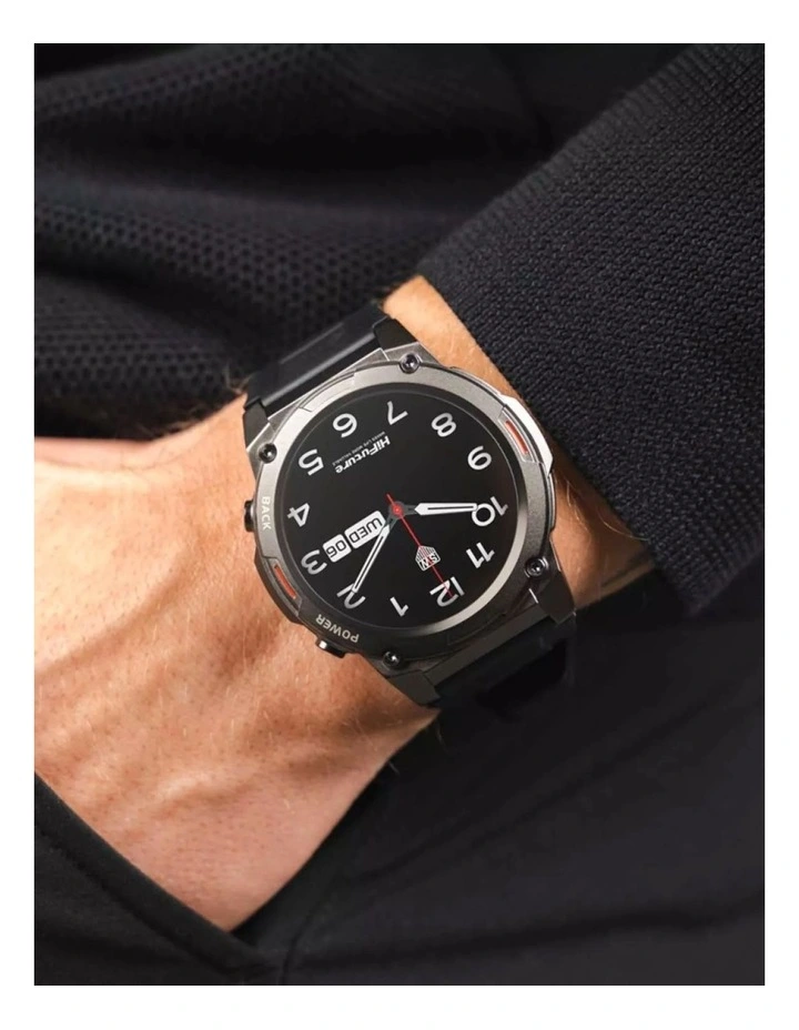 HiFuture FutureGo Mix2 Smart Watch in Raven Black MYER