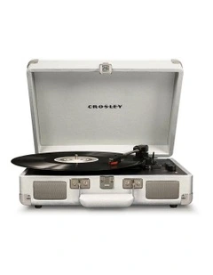 Cruiser Bluetooth Portable Turntable in White Sands