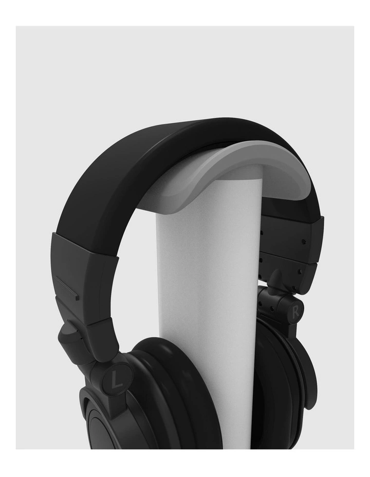 Premium Universal Desktop Headphone Stand H2W in White image 3