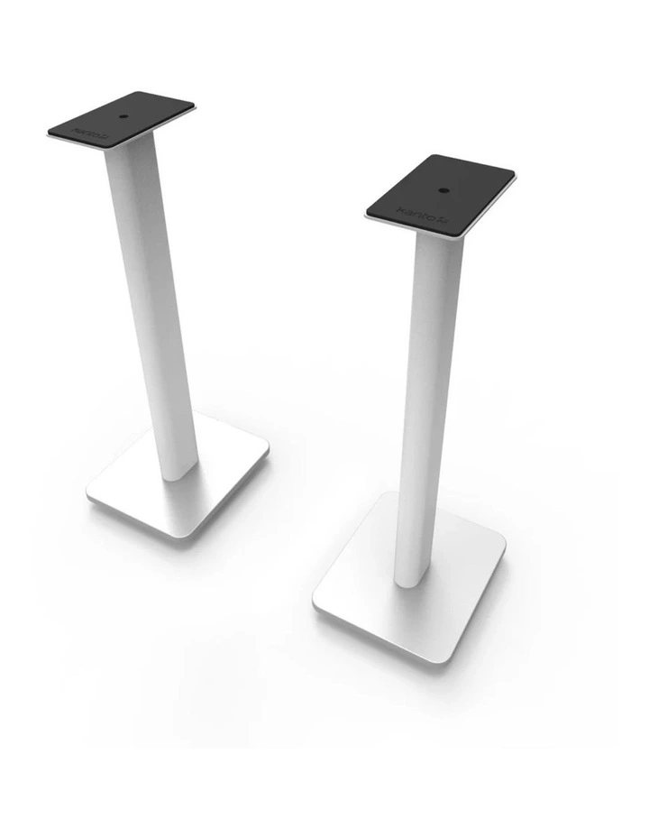 SP26PLW 26inch Tall Bookshelf Speaker Floor Stands - Pair, White image 1