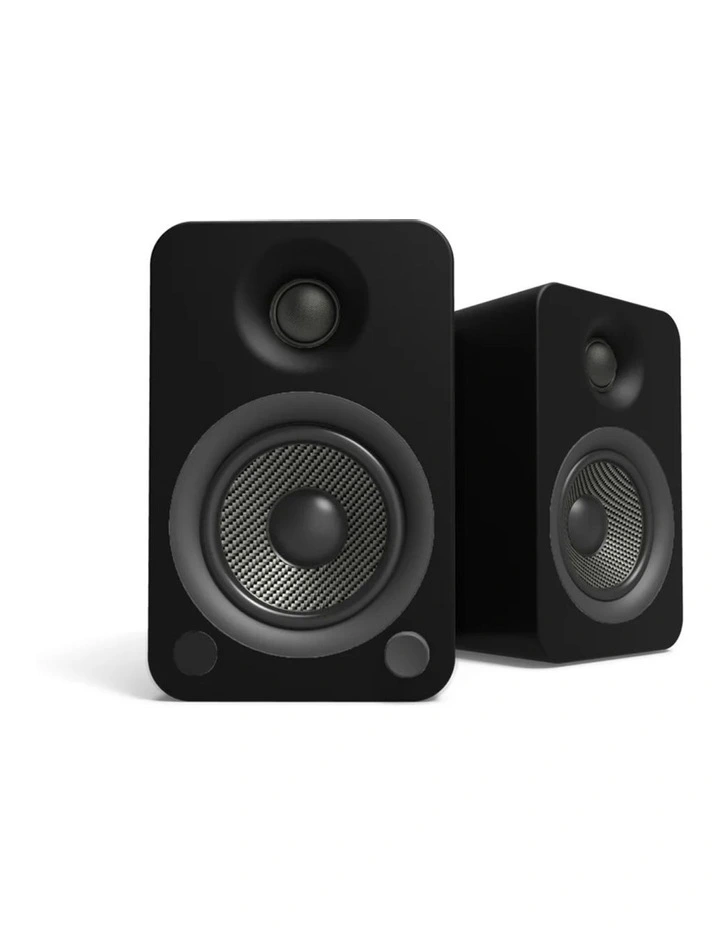 Powered Bookshelf Speakers With Bluetooth & YU4 Phono Preamp Pair 140W image 1