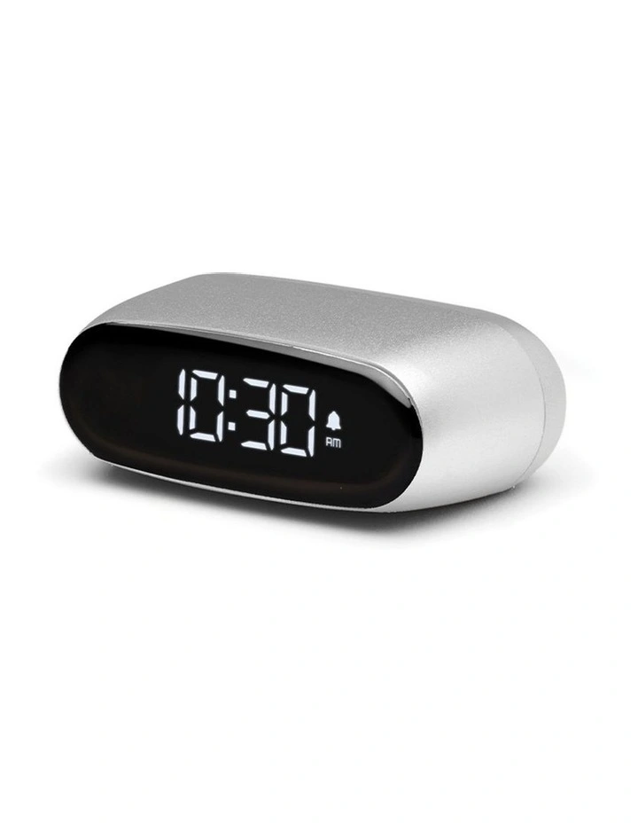 Minut Mini Alarm Clock in Aluminum Polish image 1