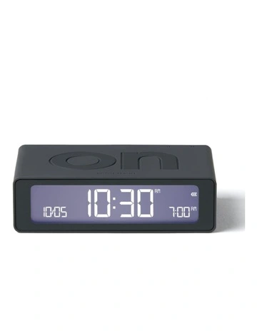 Flip Mini Reversible Alarm Clock in Grey