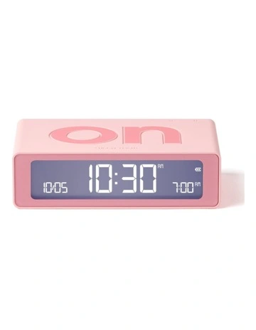Flip Mini Reversible Alarm Clock in Pink