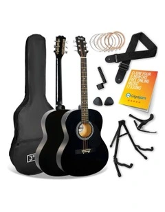 Acoustic Guitar Premium Pack in Black