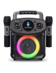 Mini Sparkle Bluetooth Karaoke Speaker in Black