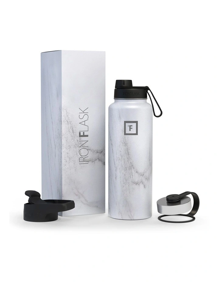 Wide Mouth Bottle with Spout Lid 32oz/950ml in Stone image 1