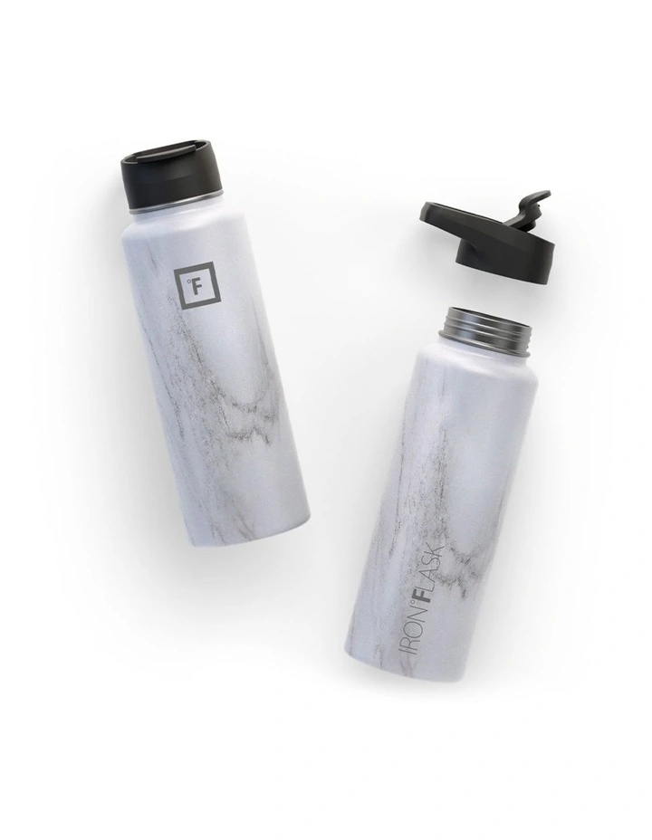 Wide Mouth Bottle with Spout Lid 32oz/950ml in Stone image 2