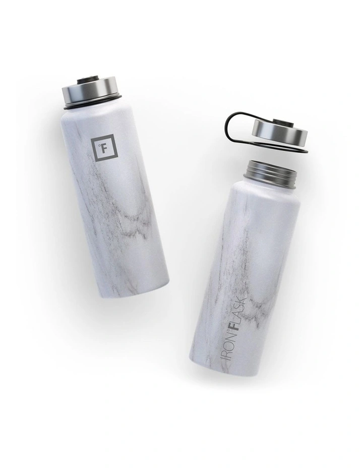 Wide Mouth Bottle with Spout Lid 32oz/950ml in Stone image 4