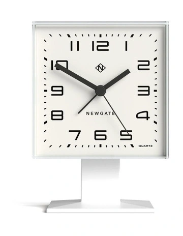 Victor Alarm Clock in Pebble White