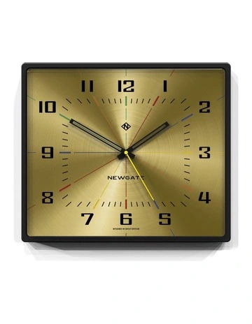 Box Office Wall Clock in Brass