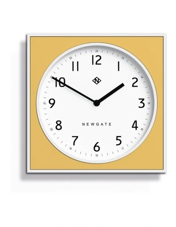 Burger And Chips Wall Clock in Cheeky Yellow