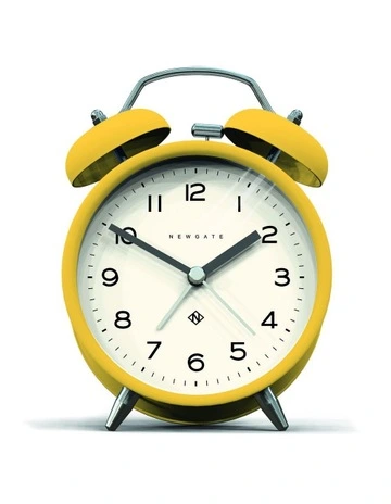 Charlie Bell Echo Alarm Clock in Matte Cheeky Yellow