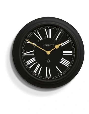 Chocolate Shop Wall Clock in Silicone Cave Black