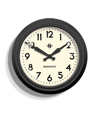 50'S Electric Clock in Black