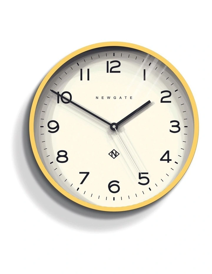 Number Three Echo Silicone Clock in Yellow image 1