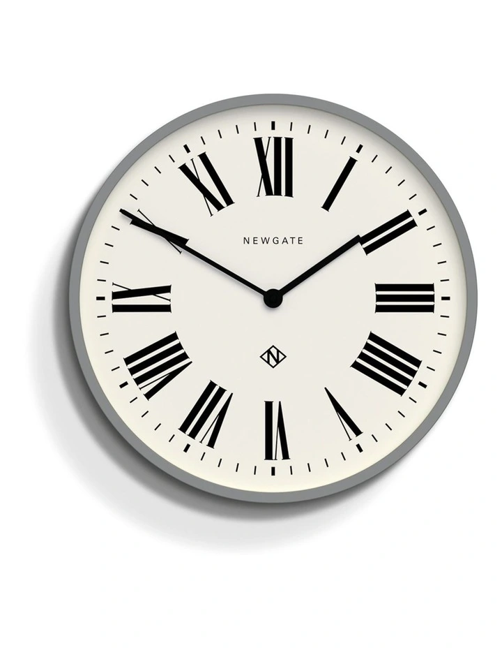 Number Three Clock in Italian Grey image 1