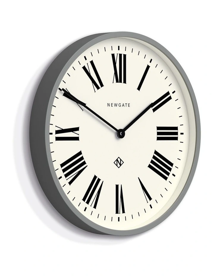Number Three Clock in Italian Grey image 2