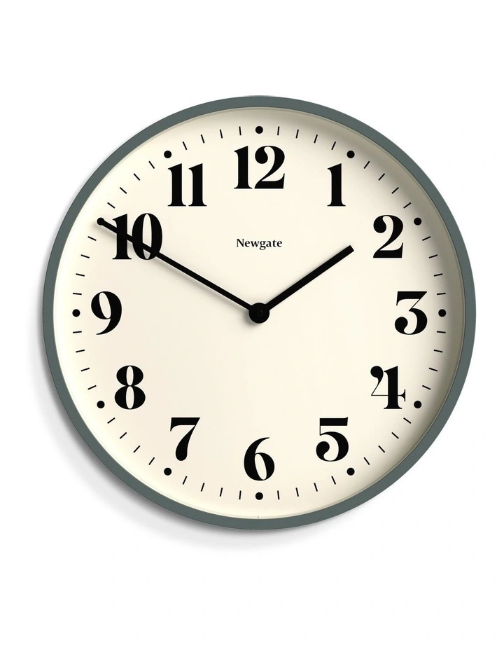 Number Two Asparagus Wall Clock in Green image 1