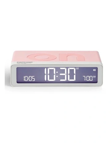 Flip Classic Reversible Alarm Clock Pantone in Rose Pink