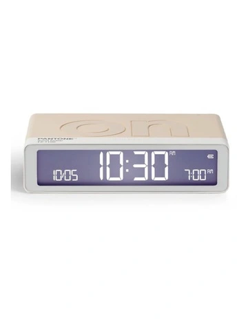 Pantone Mino  Mini Speaker, Flip Classic Clock, Mina M Lamp, Thykho 3  Speaker Gift Set in Sand