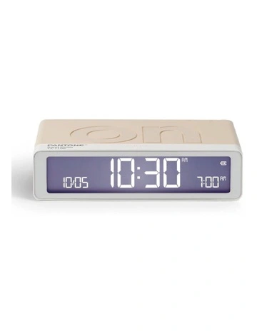 Flip Classic Reversible Alarm Clock Pantone in Sand