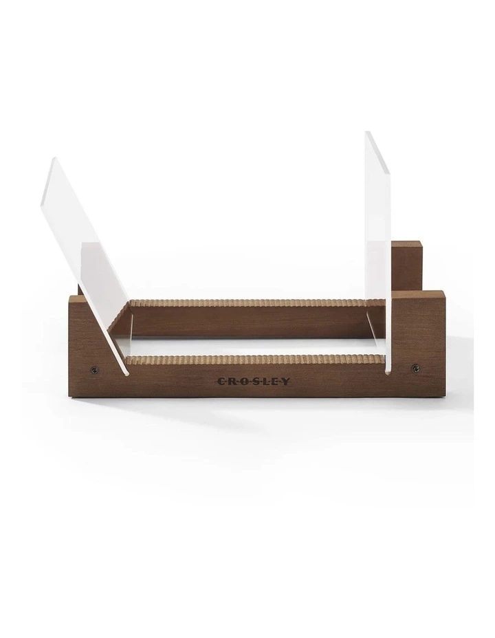 Eastwood II Turntable - Walnut   Bundled Crosley Record Storage Display Stand image 3