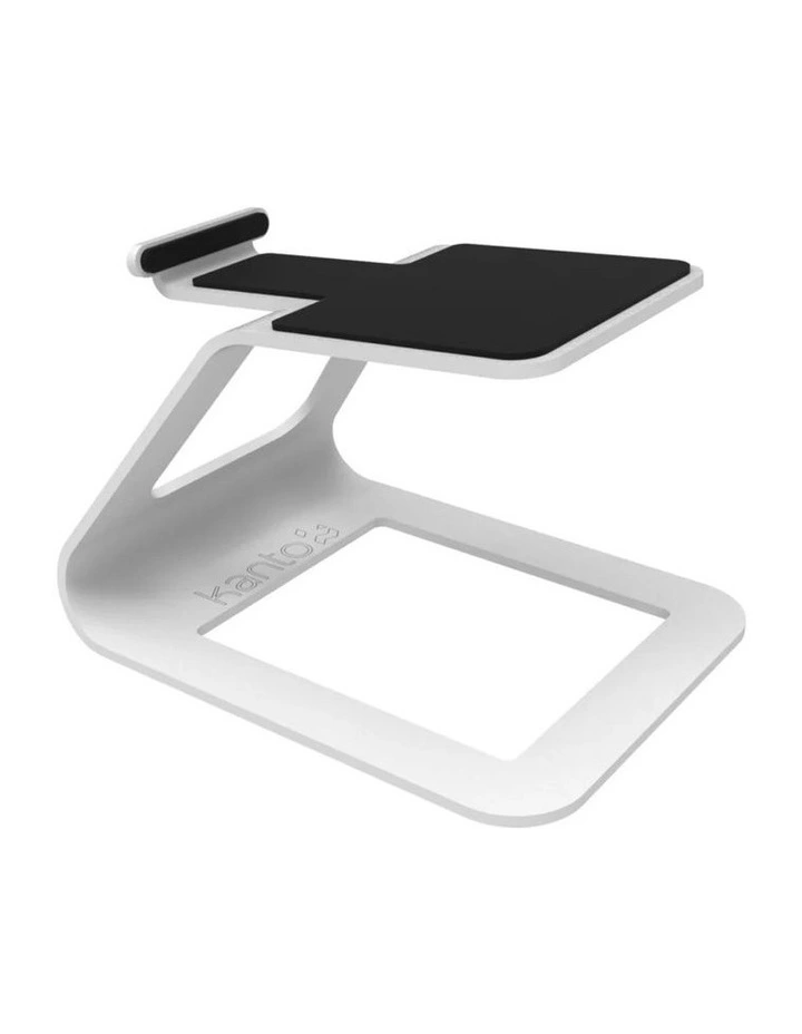 Elevated Desktop Speaker Stands For Small SE2W Speakers Pairs in White image 2