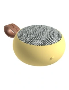 Ago 2 Fabric Bluetooth Speaker in Soft Yellow