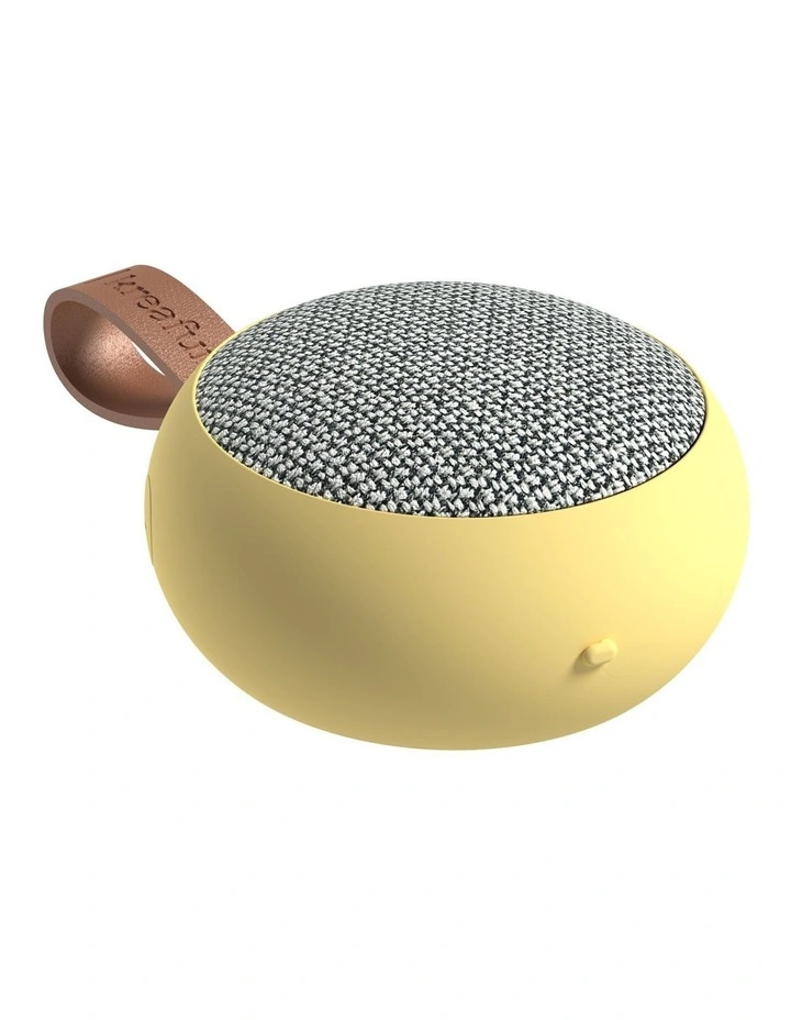 Ago 2 Fabric Bluetooth Speaker in Soft Yellow image 1