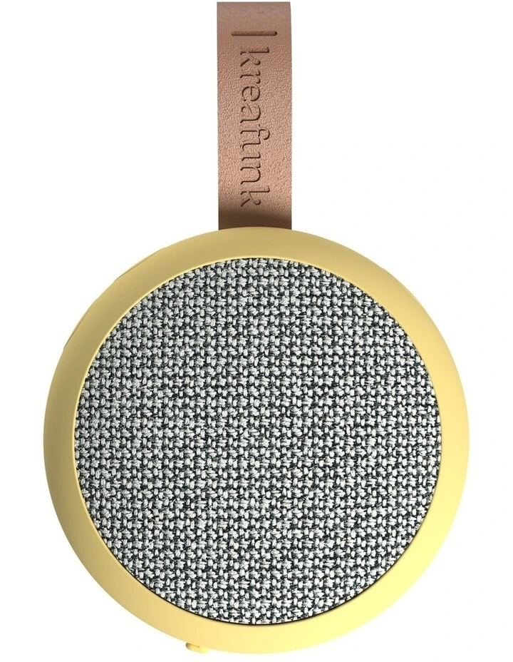 Ago 2 Fabric Bluetooth Speaker in Soft Yellow image 2