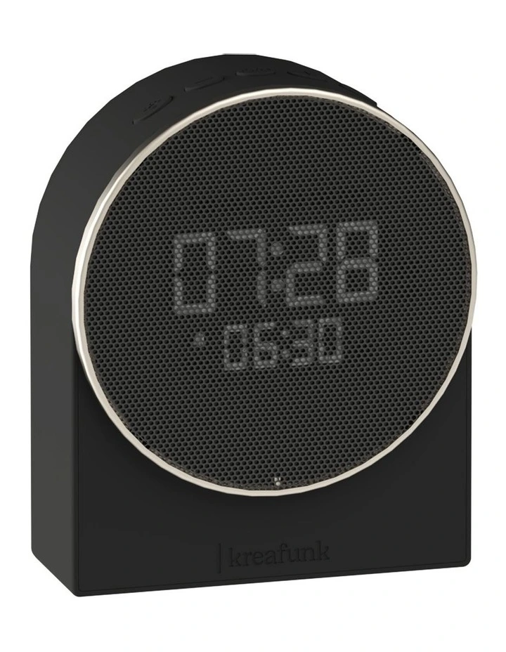 Ivy Alarm Clock W/ Bluetooth Speaker in Black image 1