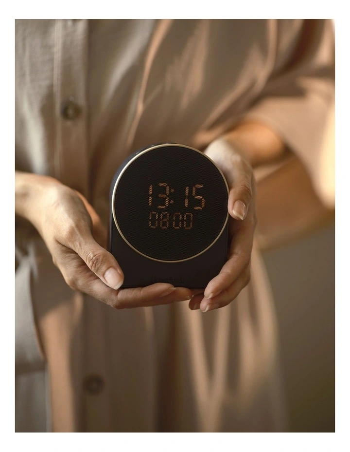 Ivy Alarm Clock W/ Bluetooth Speaker in Black image 3
