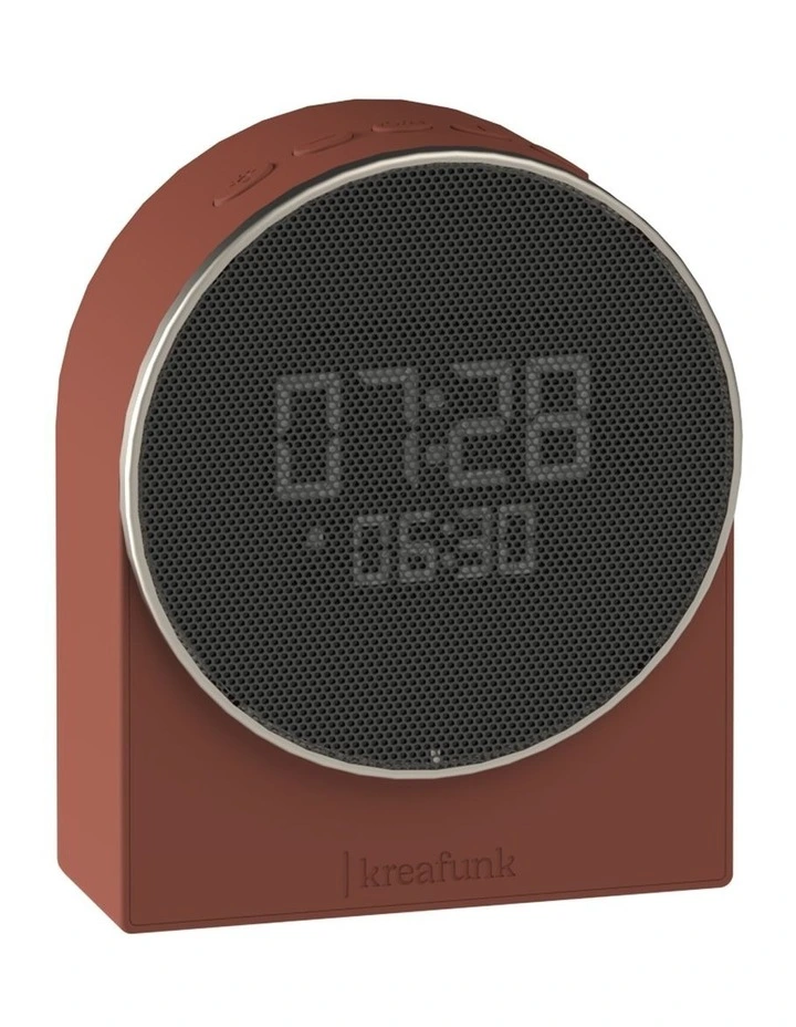 Ivy Alarm Clock W/ Bluetooth Speaker in Terracotta image 1