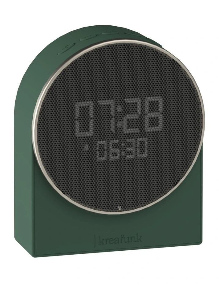 Ivy Alarm Clock W/ Bluetooth Speaker in Nordic Green image 1